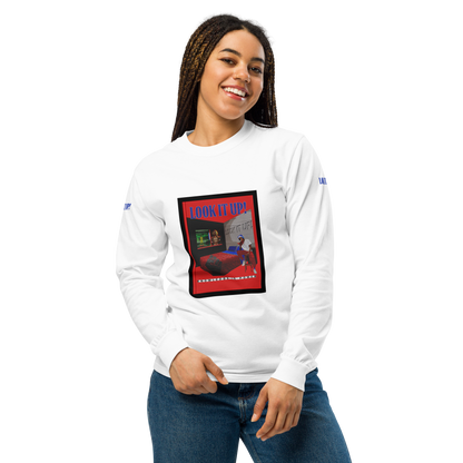 Look It Up Long-sleeve Heavyweight White T
